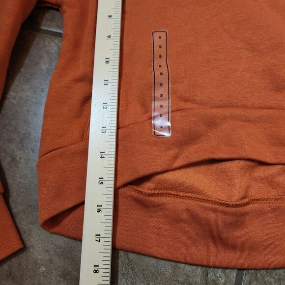 Nike Girls Hoodie – Youth Small, Sport Spice Orange Fleece Pullover - Unworn - Picture 6 of 7